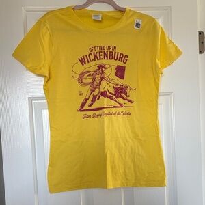 Wickenburg Yellow Graphic Tee